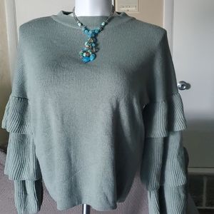 $10 Poofw layered sleeve sweater.